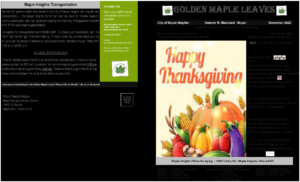 Icon of Golden Maple Leaves News Letter - 11 2022 November