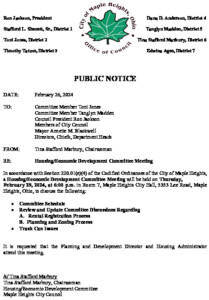 Icon of February 29, 2024 HEDC Meeting Notice