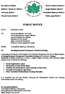 Icon of November 12, 2024 HEDC Meeting Notice