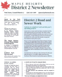 Icon of District 2 Newsletter March 2025