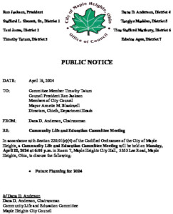 Icon of April 22, 2024 CLEC Meeting Notice