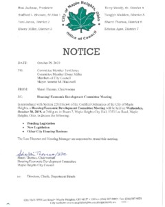 Icon of October 29, 2019 Meeting Notice And Packet
