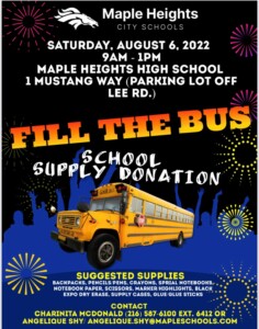 Fill The Bus! @ Maple Heights High School