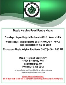 Food Pantry @ Maple Heights Food Pantry | Maple Heights | Ohio | United States