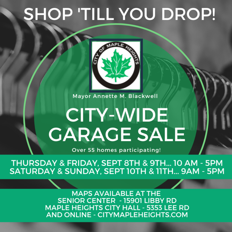 2022 Annual CityWide Garage Sale City of Maple Heights