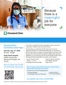 Cleveland Clinic Community Career Expo @ South Pointe Hospital