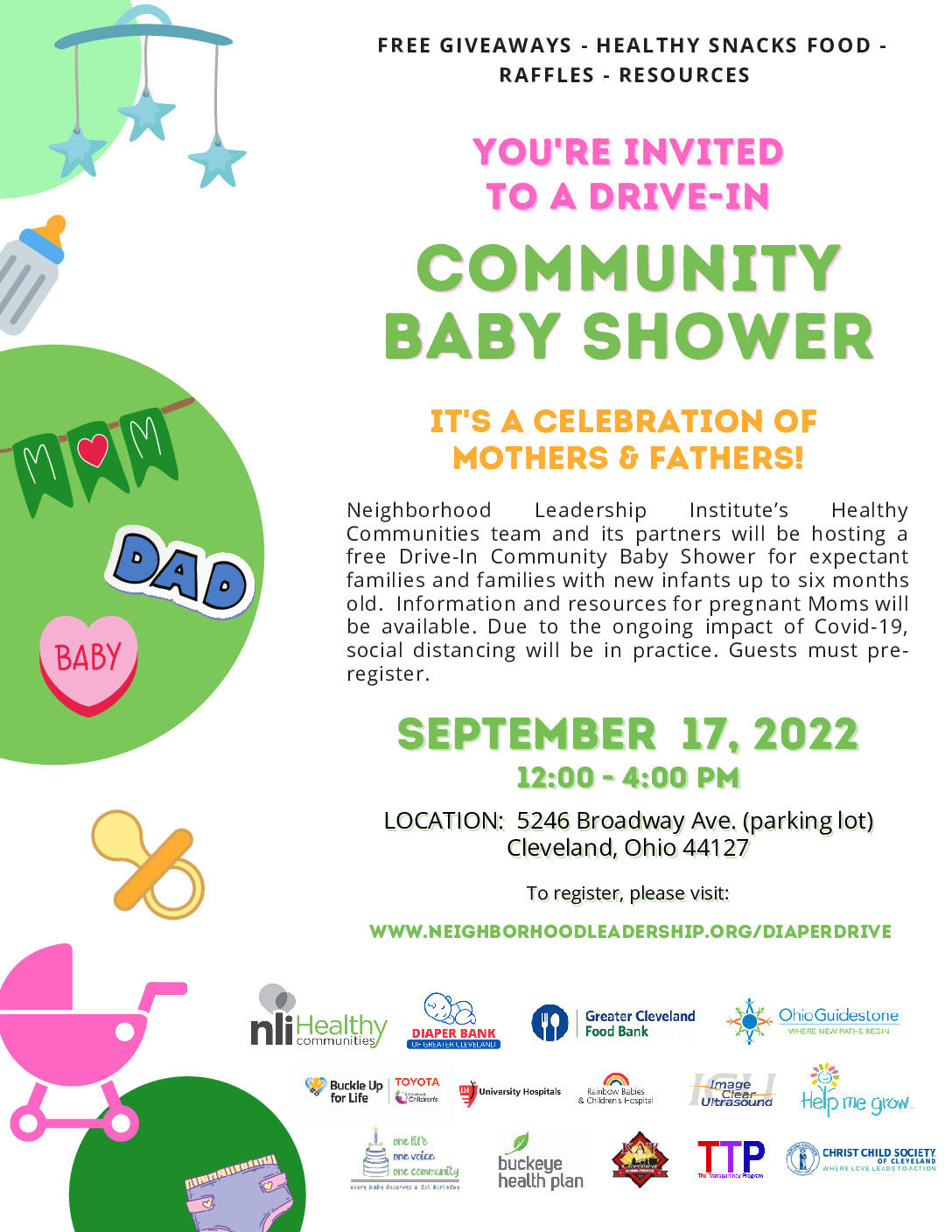 DriveIn Community Baby Shower City of Maple Heights