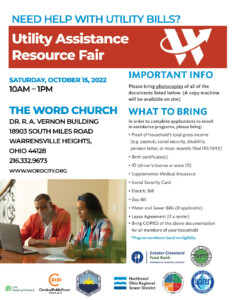 Utility Assistance Resource Fair @ The Word Church Dr. D.A. Vernon Building