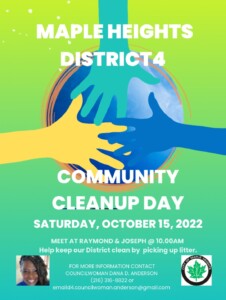 District 4 Community Cleanup Day @ Meet at Joseph and Raymond
