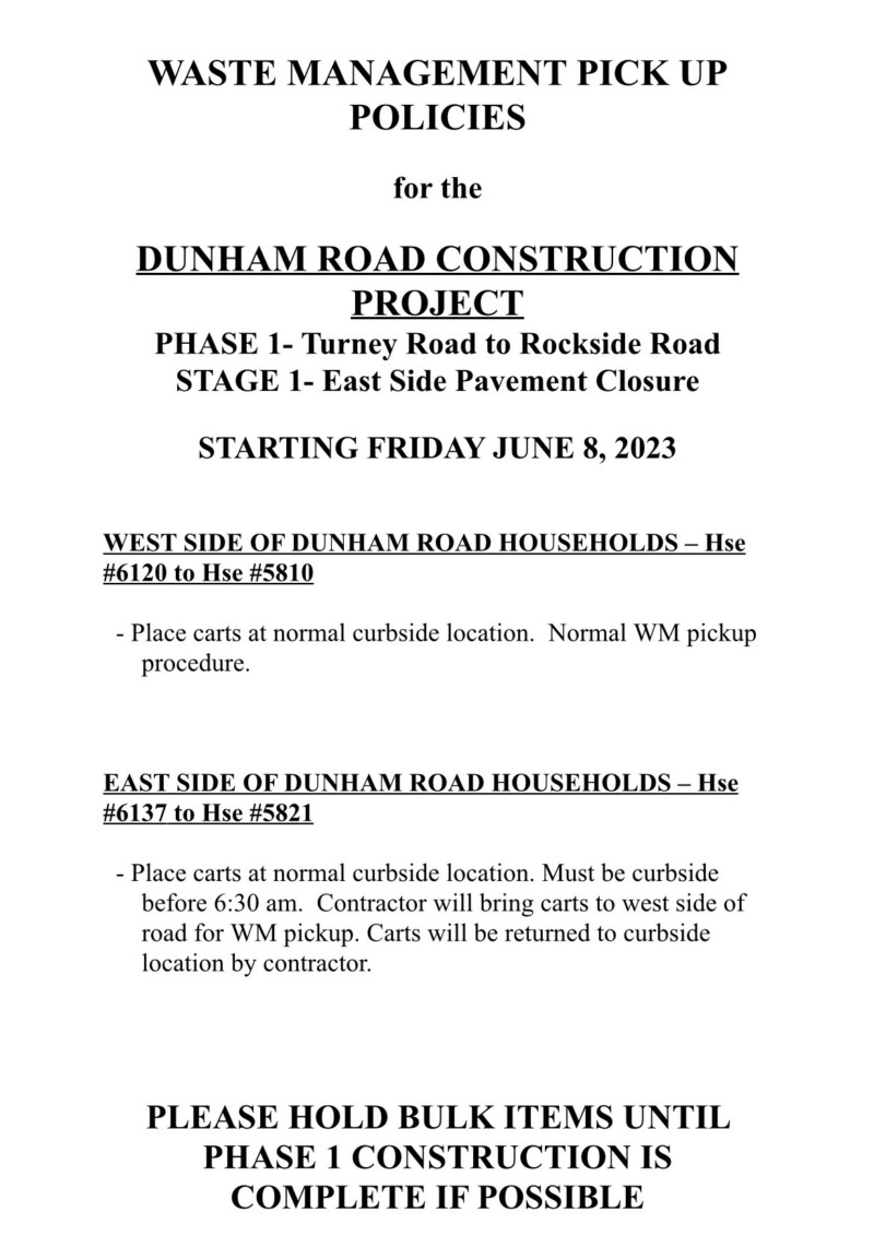 Boise City Trash Collection Schedule