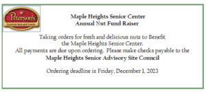 The Senior Center Holiday Nut Sale Final Day Ends