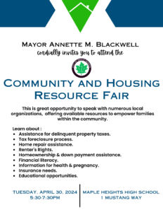 Community and Housing Resource Fair @ Maple Heights High School | Maple Heights | Ohio | United States